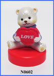 Bear With Love Heart Figurine