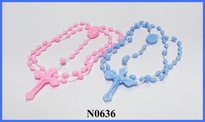 Rosary - Blue, Pink, White