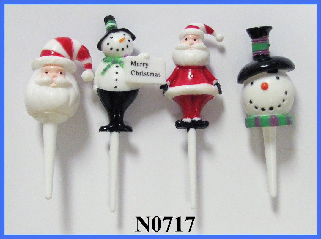 SANTA CLAUS & SNOWMAN PICK