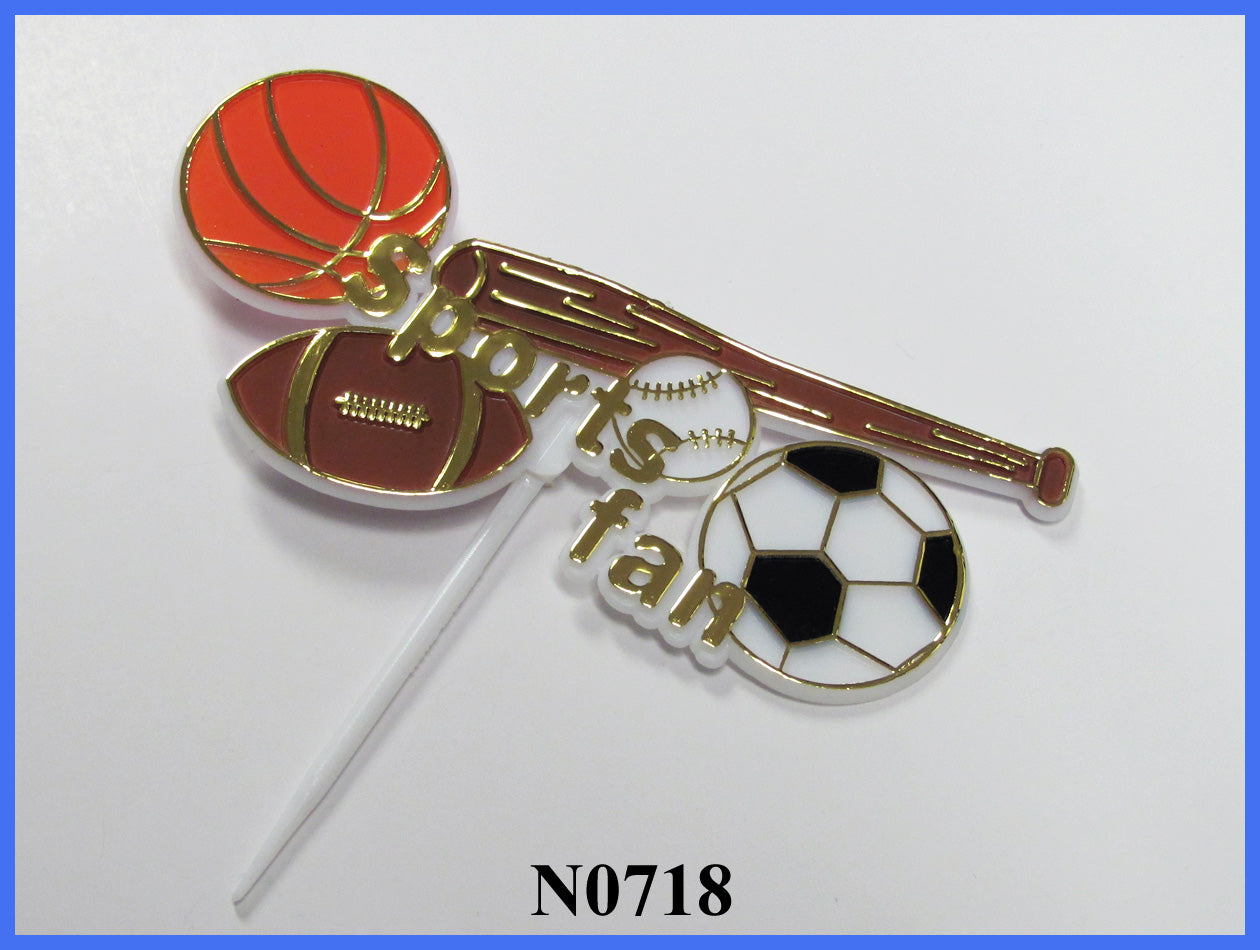 SPORTS FAN IN GOLD 2.5" PICK