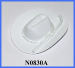 2" White Cowboy Hat