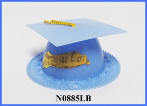 Lbl Plastic Grad Hat w/Base