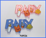 Baby Plaque - Pk/bl Asst