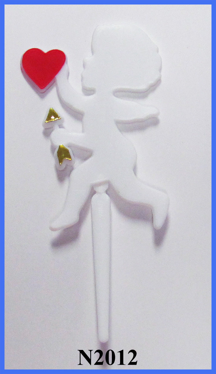 Cupid W. Heart Pick