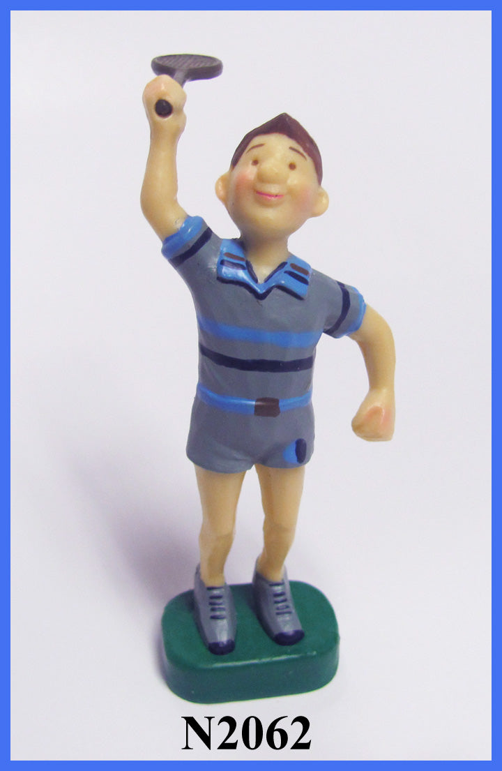 DELUXE TENNIS PLAYER FIGURINE