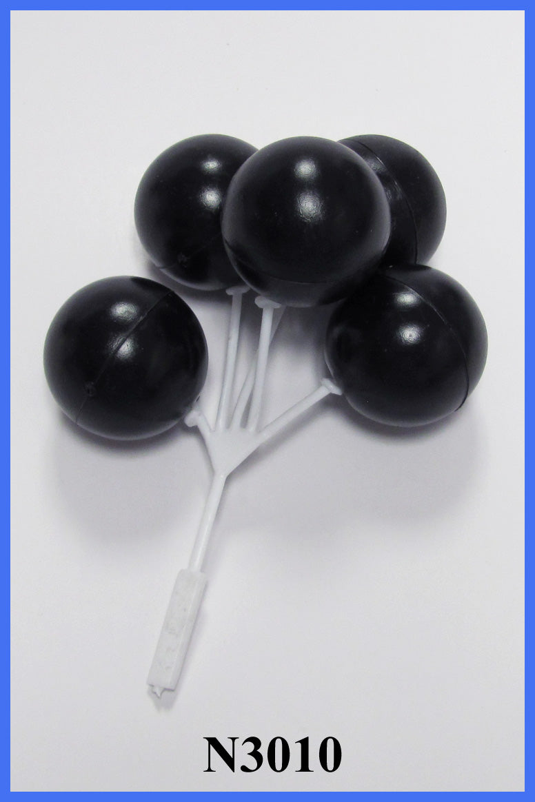 Lg Black Balloon Clusters