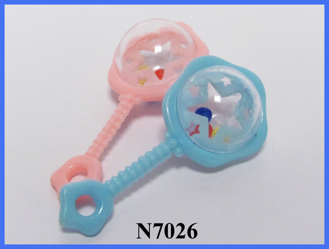 Tiny Blue & Pink Rattle