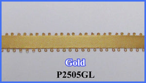 3/8 Gold Picot Ribbon- 20 Yd