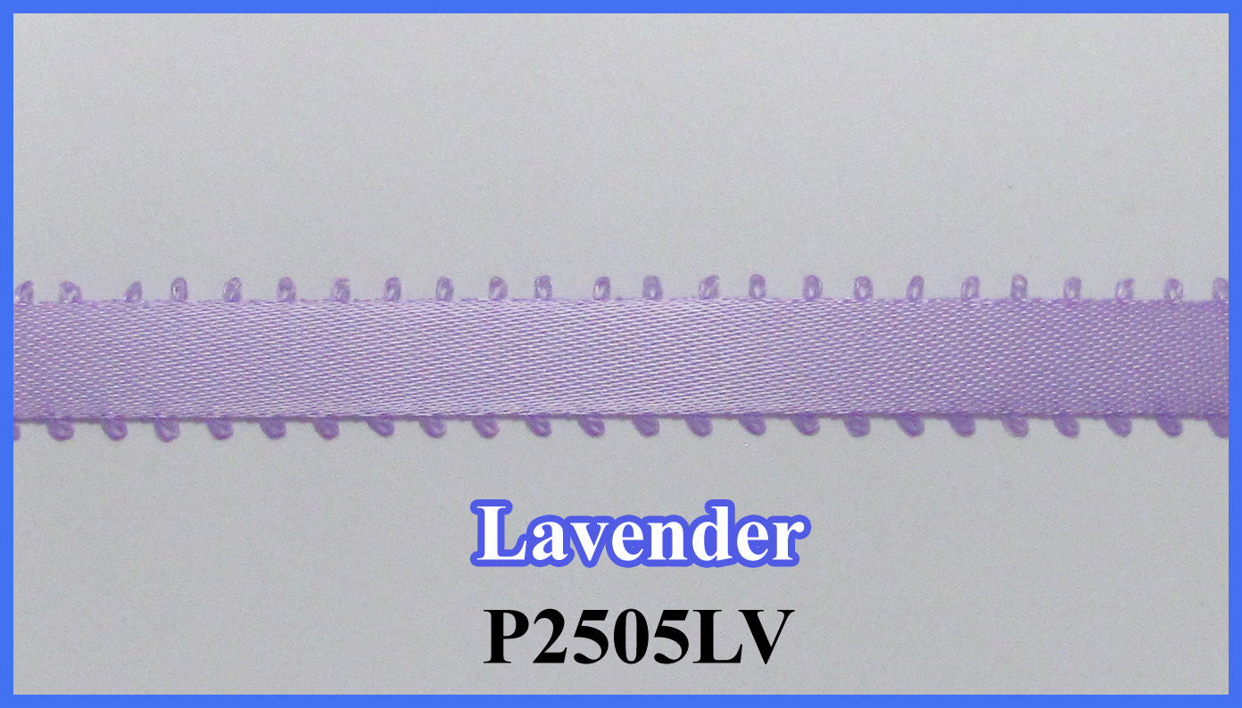 3/8" Picot Ribbon-LV-20 Yd