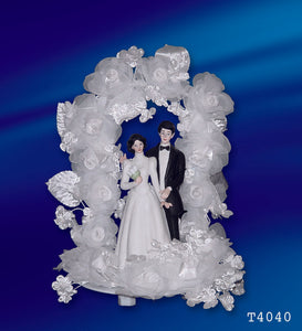 Deluxe Wedding Ornament-Silver