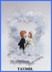 Kissing Sweetheart Ornament-Blue