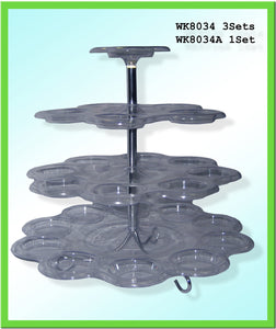 Plastic cupcake stand 1 set